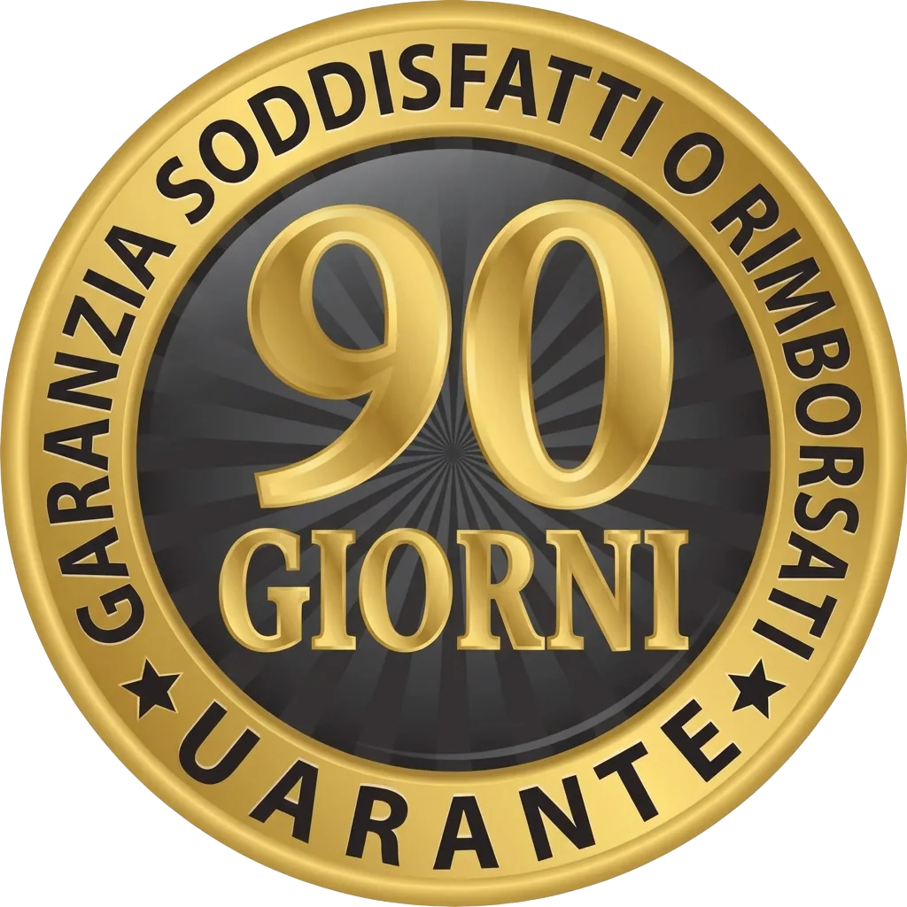 Garanzia soddisfatti o rimborsati 90 giorni